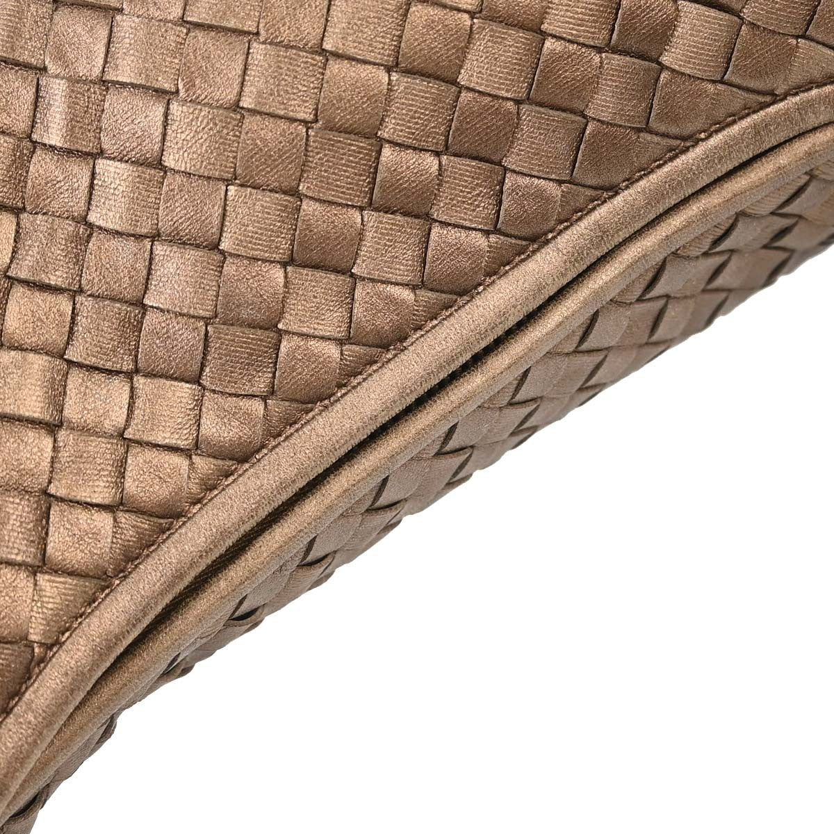 Bottega Veneta Intrecciato Handbag Leather, Metallic, Leather, Handbag