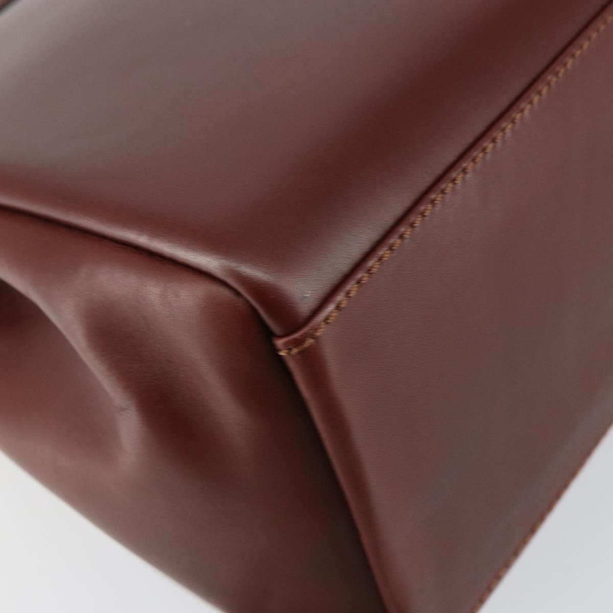 Salvatore Ferragamo Vintage Top handle handbag Leather, BROWN, LEATHER, Handbag