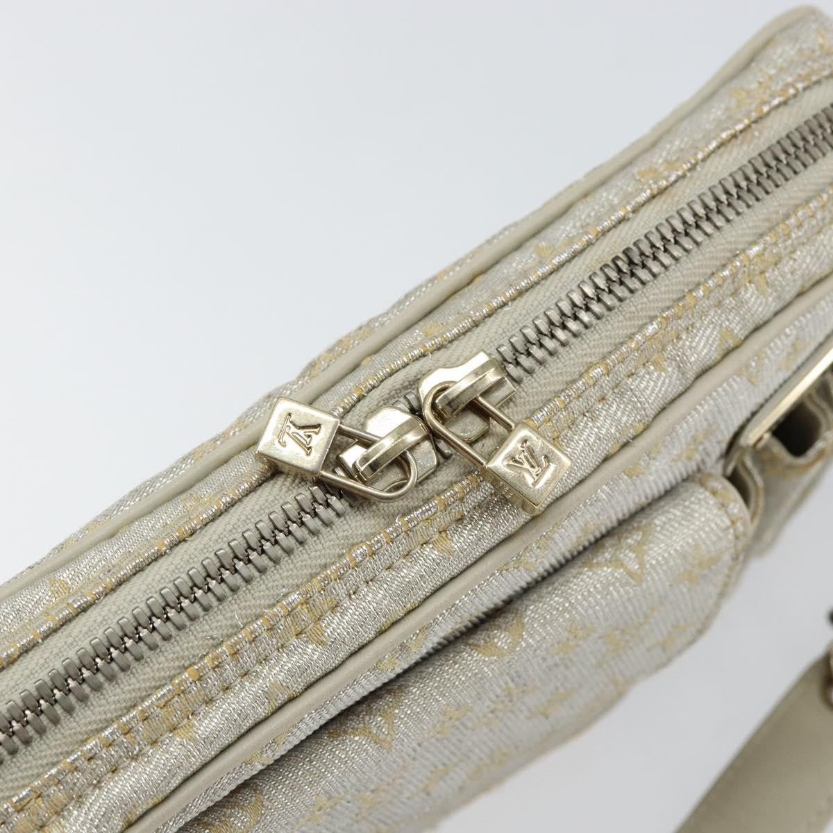 Louis Vuitton McKenna Shoulder Bag Mini Lin, SILVER, CANVAS, Shoulder bag