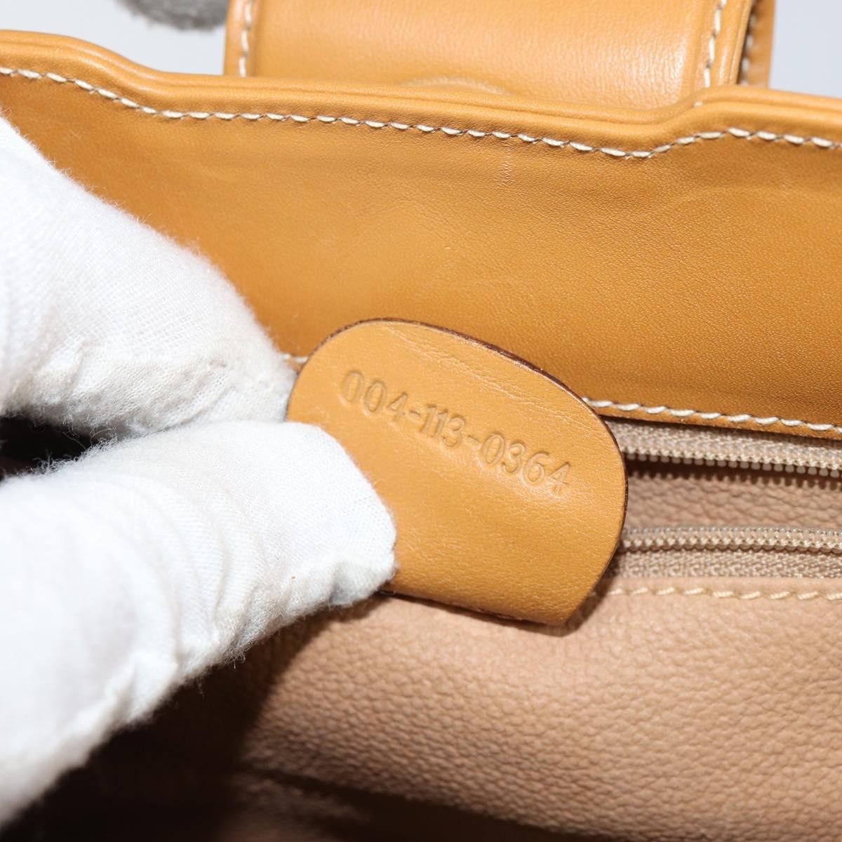 Gucci Vintage Shoulder Bag Canvas and Leather, BEIGE, CANVAS, Shoulder bag