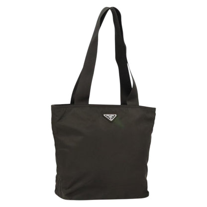 Prada Vintage Zip Tote Tessuto, KHAKI, NYLON, Tote bag
