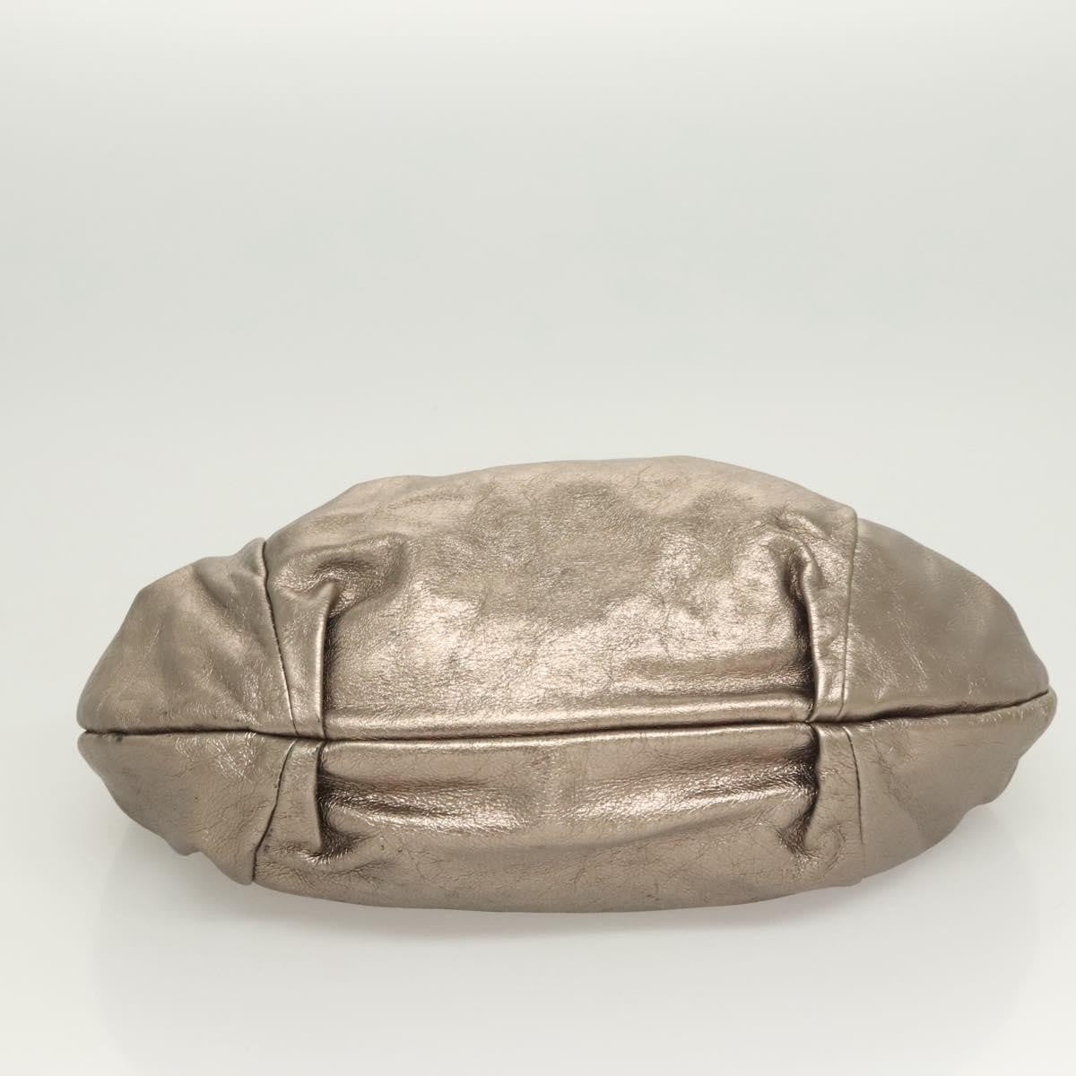 Salvatore Ferragamo Vala Shoulder Bag Leather, Gold, Leather, Shoulder Bag