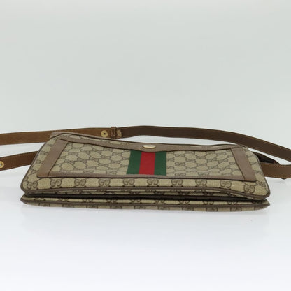 Gucci Vintage Shoulder Bag GG Coated Canvas, BEIGE, PVC, Shoulder bag