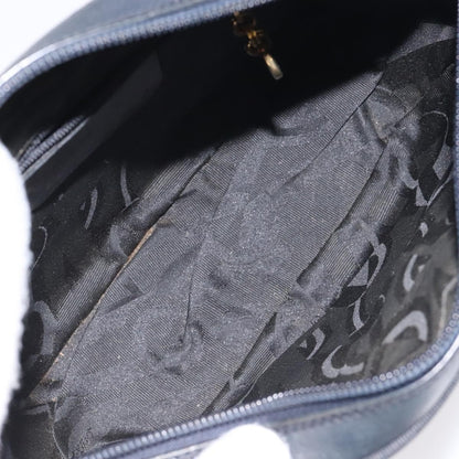 Salvatore Ferragamo Vala Shoulder Bag Leather, NAVY, LEATHER, Shoulder bag