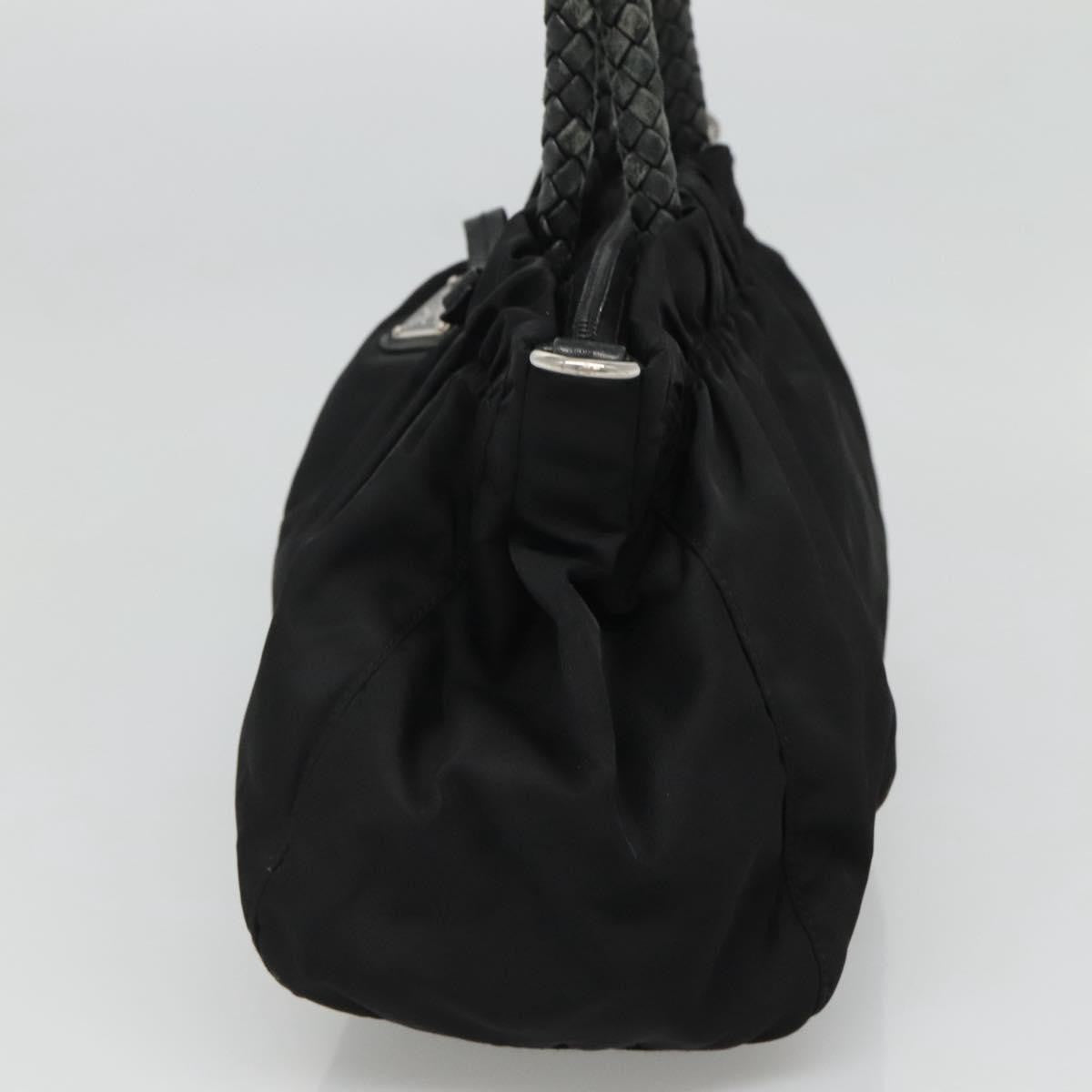 Prada Convertible Bow Tote Tessuto, BLACK, NYLON, Handbag