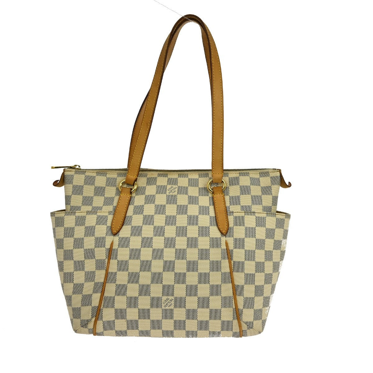 Louis Vuitton Totally Handbag Damier, WHITE, CANVAS, Tote bag
