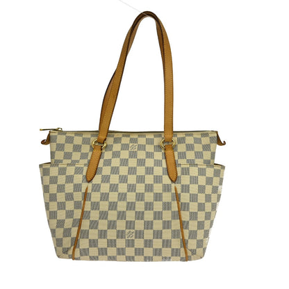Louis Vuitton Totally Handbag Damier, WHITE, CANVAS, Tote bag