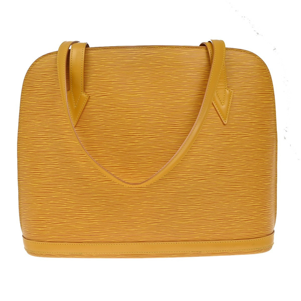 Louis Vuitton Lussac Handbag Epi Leather, YELLOW, LEATHER, Shoulder bag