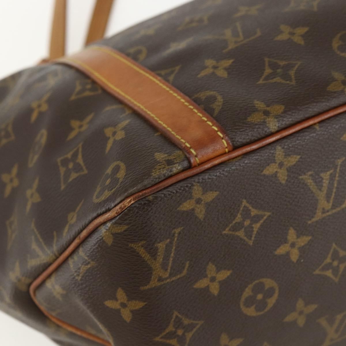 Louis Vuitton Shopping Sac Handbag Monogram Canvas, BROWN, CANVAS, Tote bag