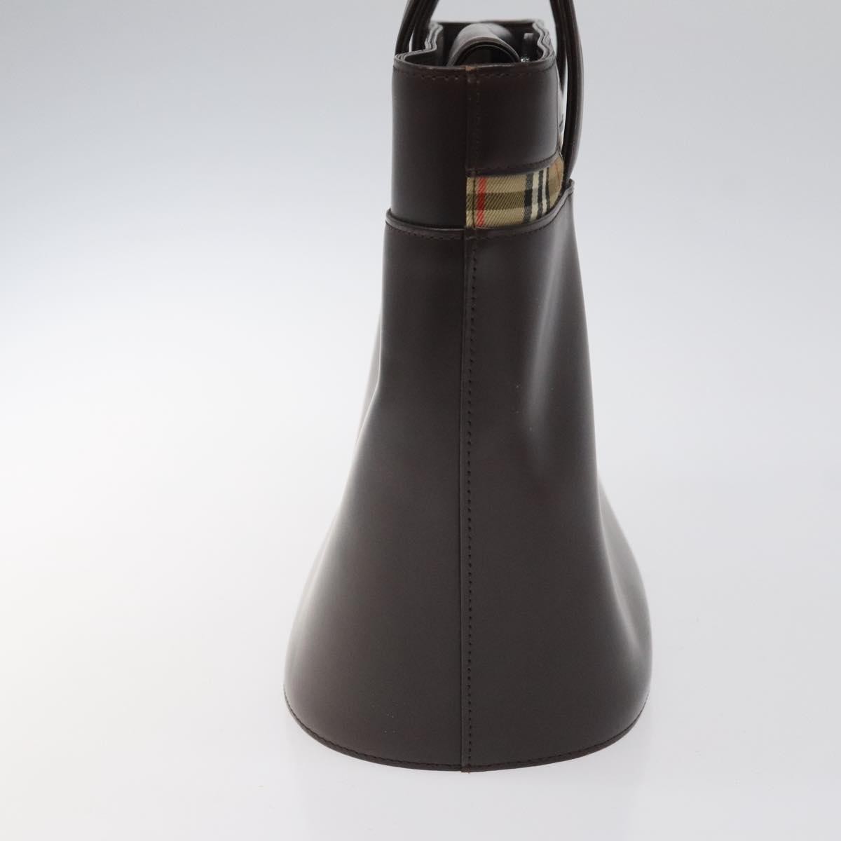 Burberry Nova Handbag Leather, BROWN, LEATHER, Handbag