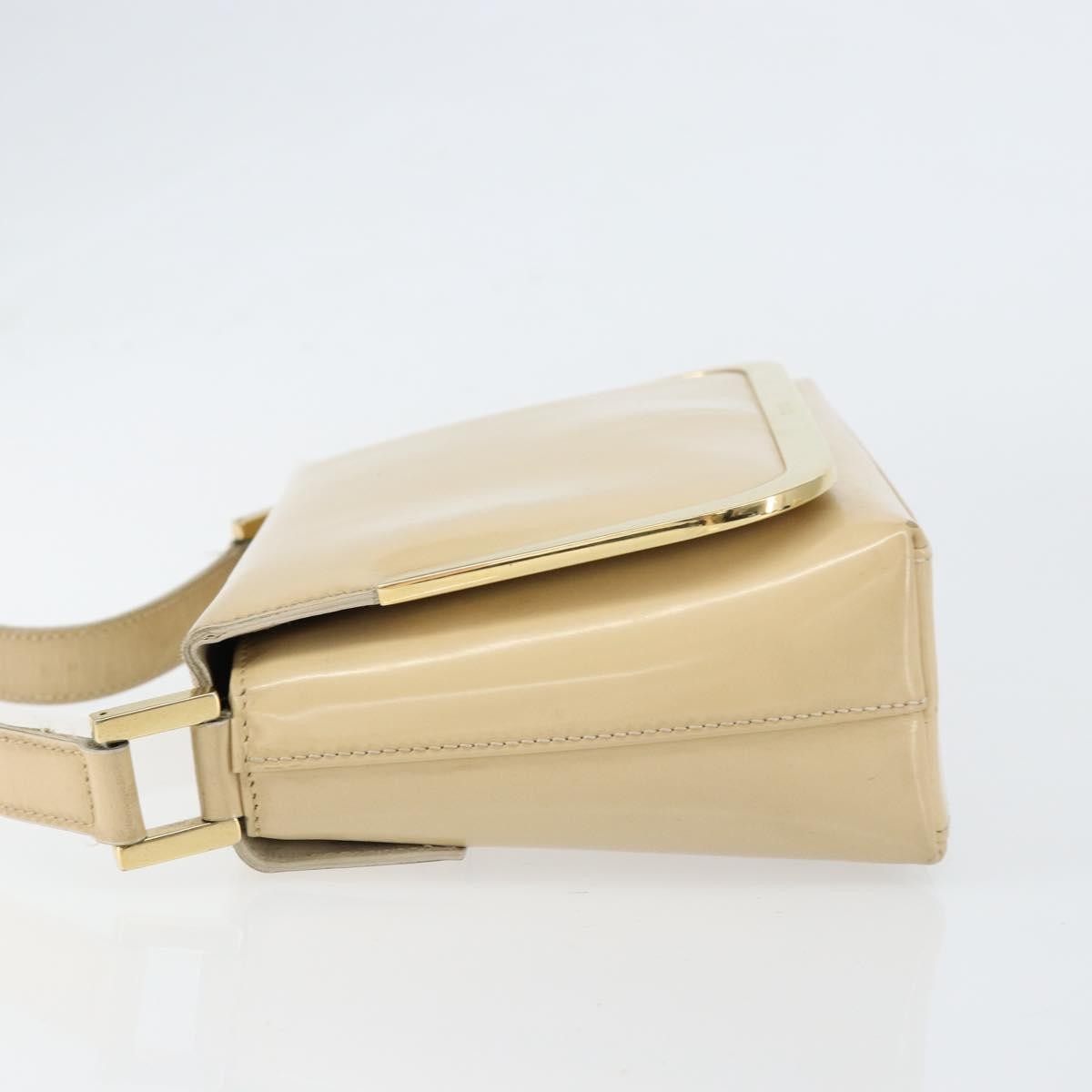 Gucci Vintage Shoulder Bag Patent leather, BEIGE, PATENT_LEATHER, Shoulder bag
