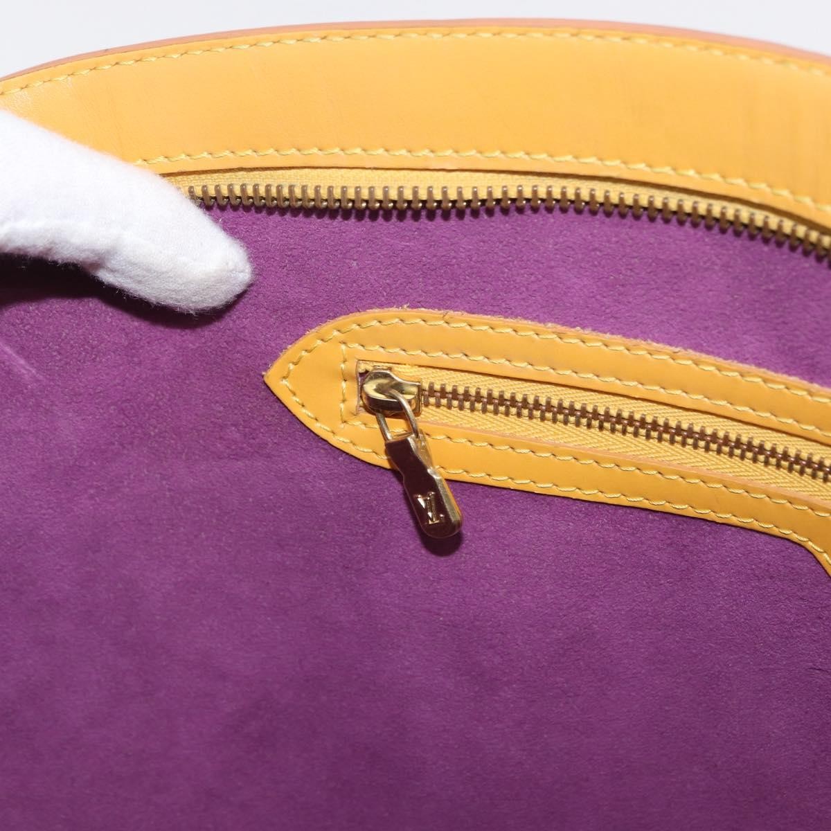 Louis Vuitton Saint Jacques Handbag Epi Leather, YELLOW, LEATHER, Shoulder bag