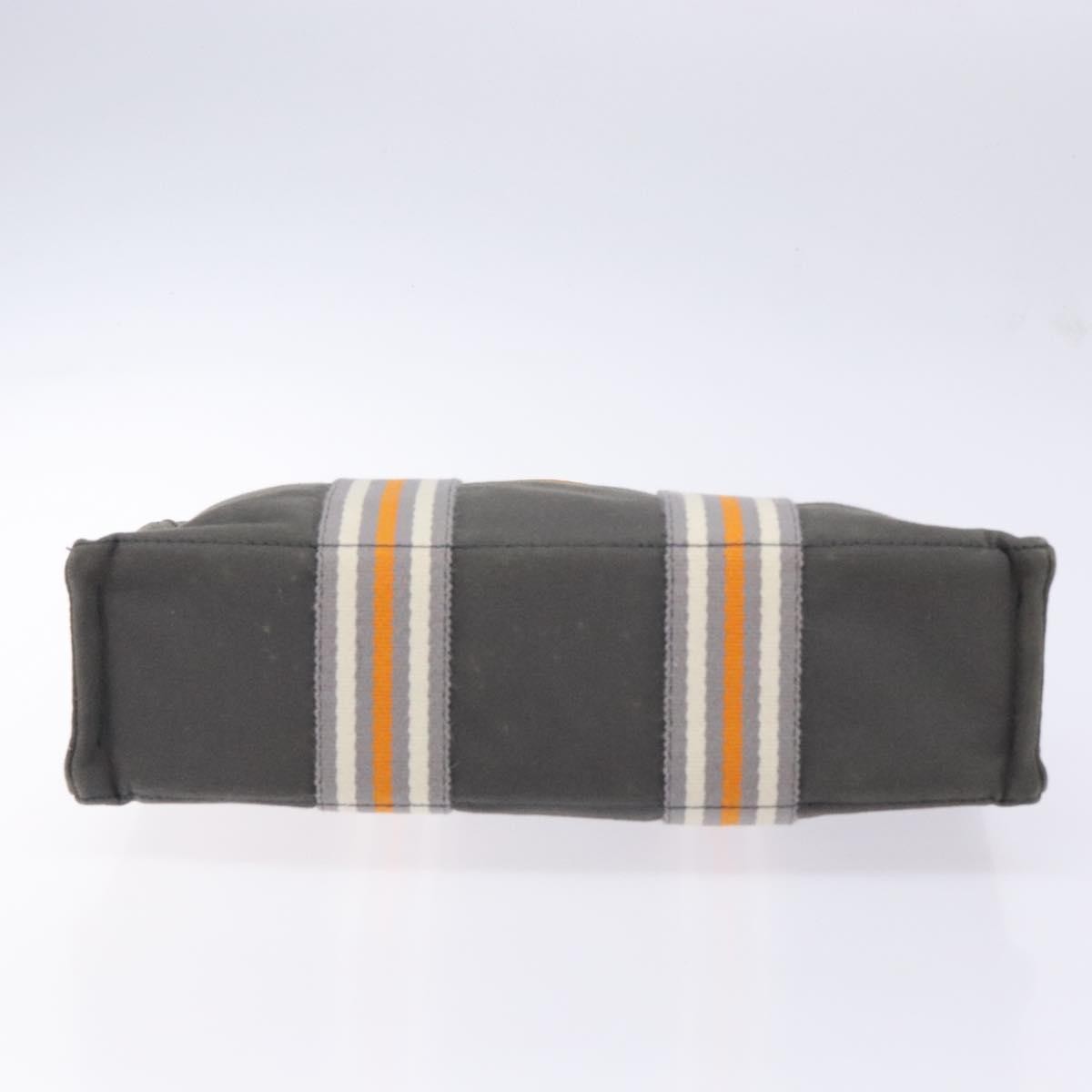 Hermes Fourre Tout Tote Canvas, GRAY, CANVAS, Tote bag