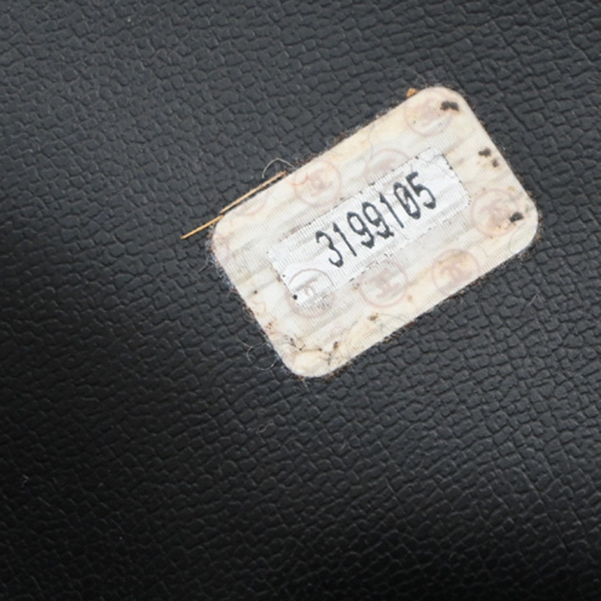 Chanel Vintage Front Pocket Shoulder Bag Leather, BLACK, CALFSKIN, Shoulder bag