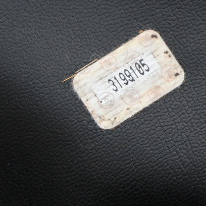 Chanel Vintage Front Pocket Shoulder Bag Leather, BLACK, CALFSKIN, Shoulder bag