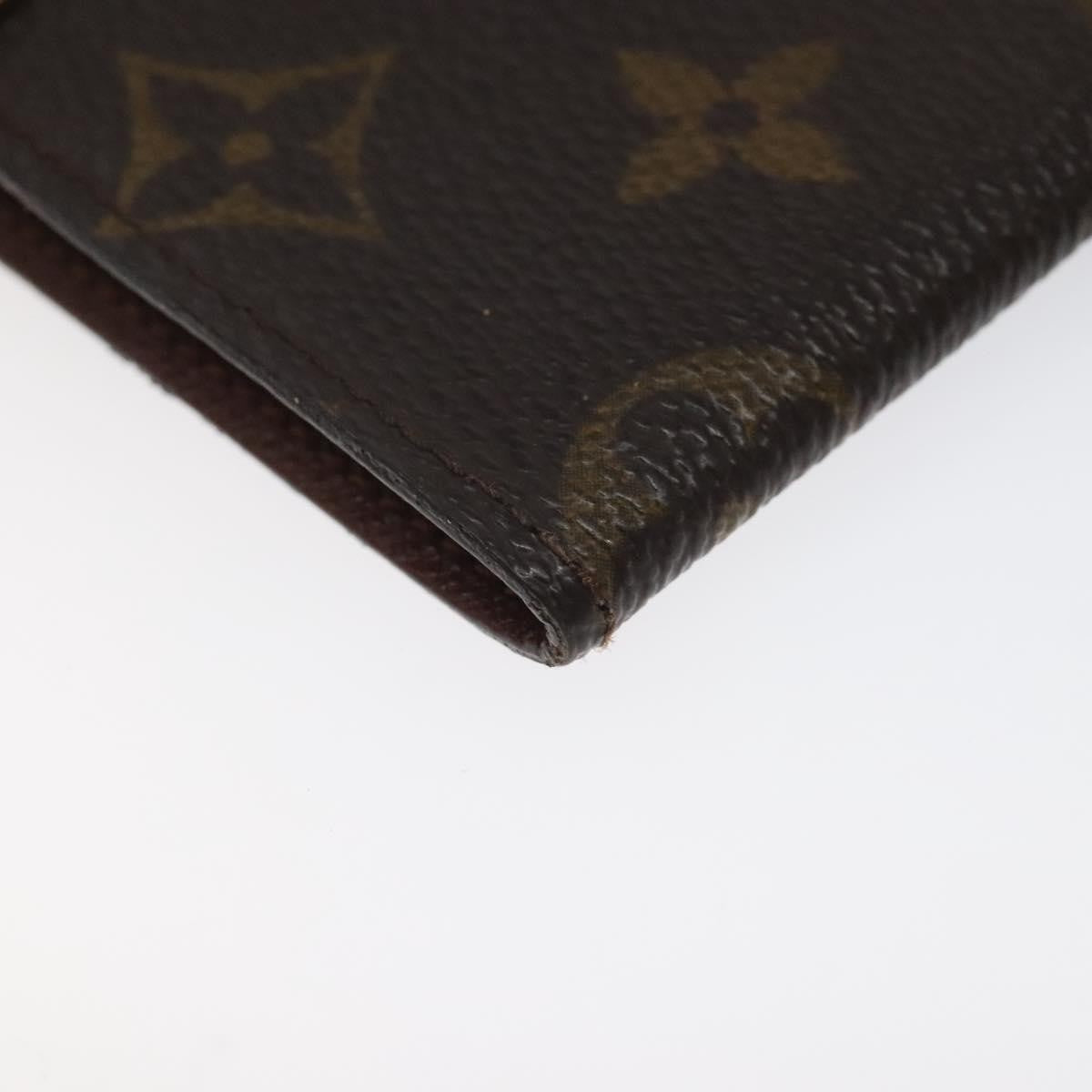 Louis Vuitton Porte Cartes Pression Card Case Monogram Canvas, BROWN, CANVAS, Card Holders