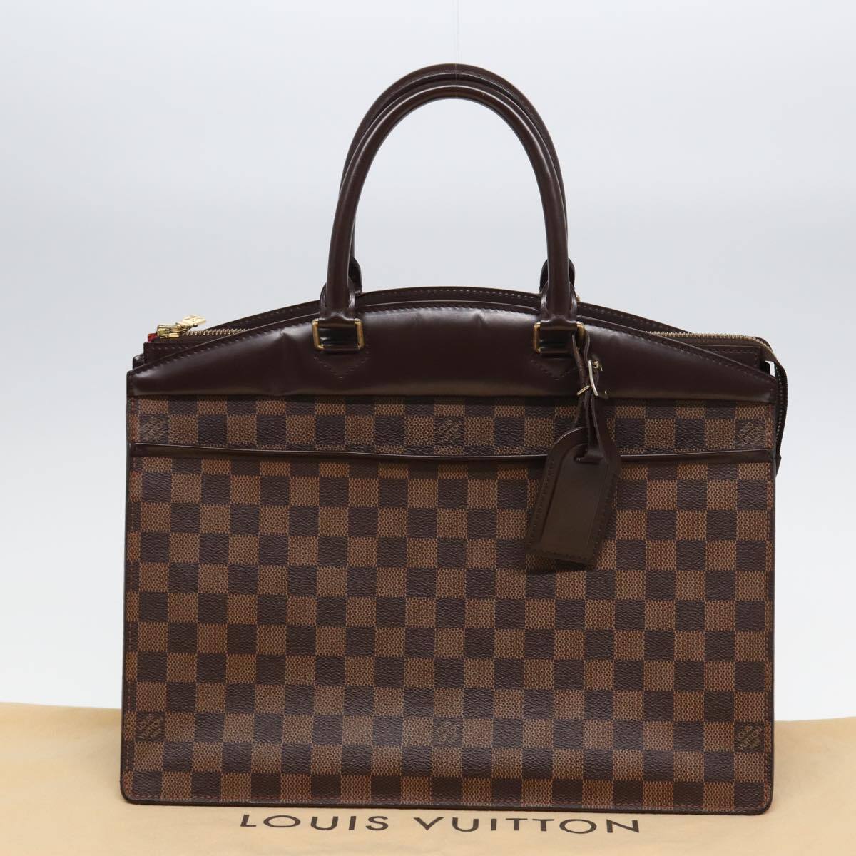 Louis Vuitton Riviera Handbag Damier, BROWN, CANVAS, Handbag