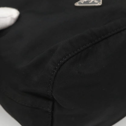 Prada Vela Drawstring Bucket Pouch Tessuto, BLACK, NYLON, Clutche & pouche