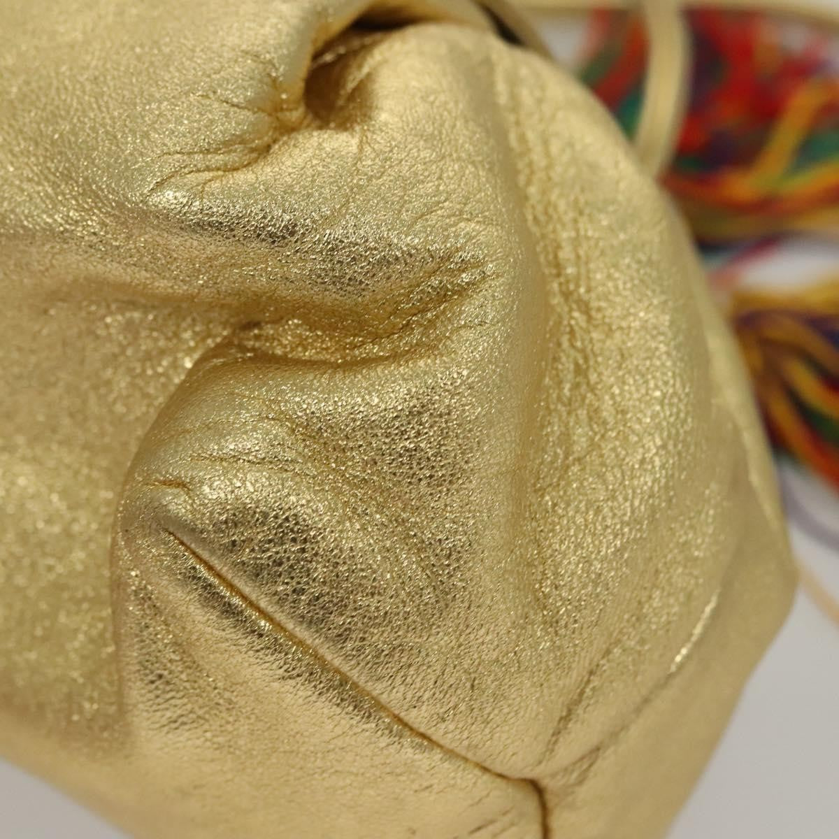 Loewe Vintage Crossbody Leather, GOLD, LEATHER, Shoulder bag