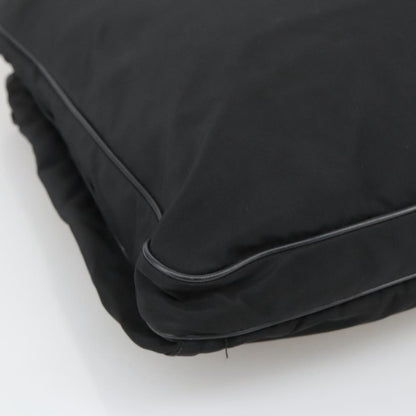 Prada Flat Messenger Bag Tessuto, BLACK, NYLON, Shoulder bag