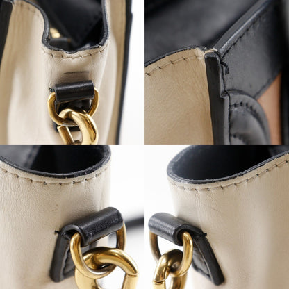 Celine Tricolor Luggage Bag Leather, BLACK, LEATHER, Handbag