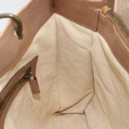 Gucci Bamboo Front Pocket Tote Canvas, ECRU, CANVAS, Tote bag