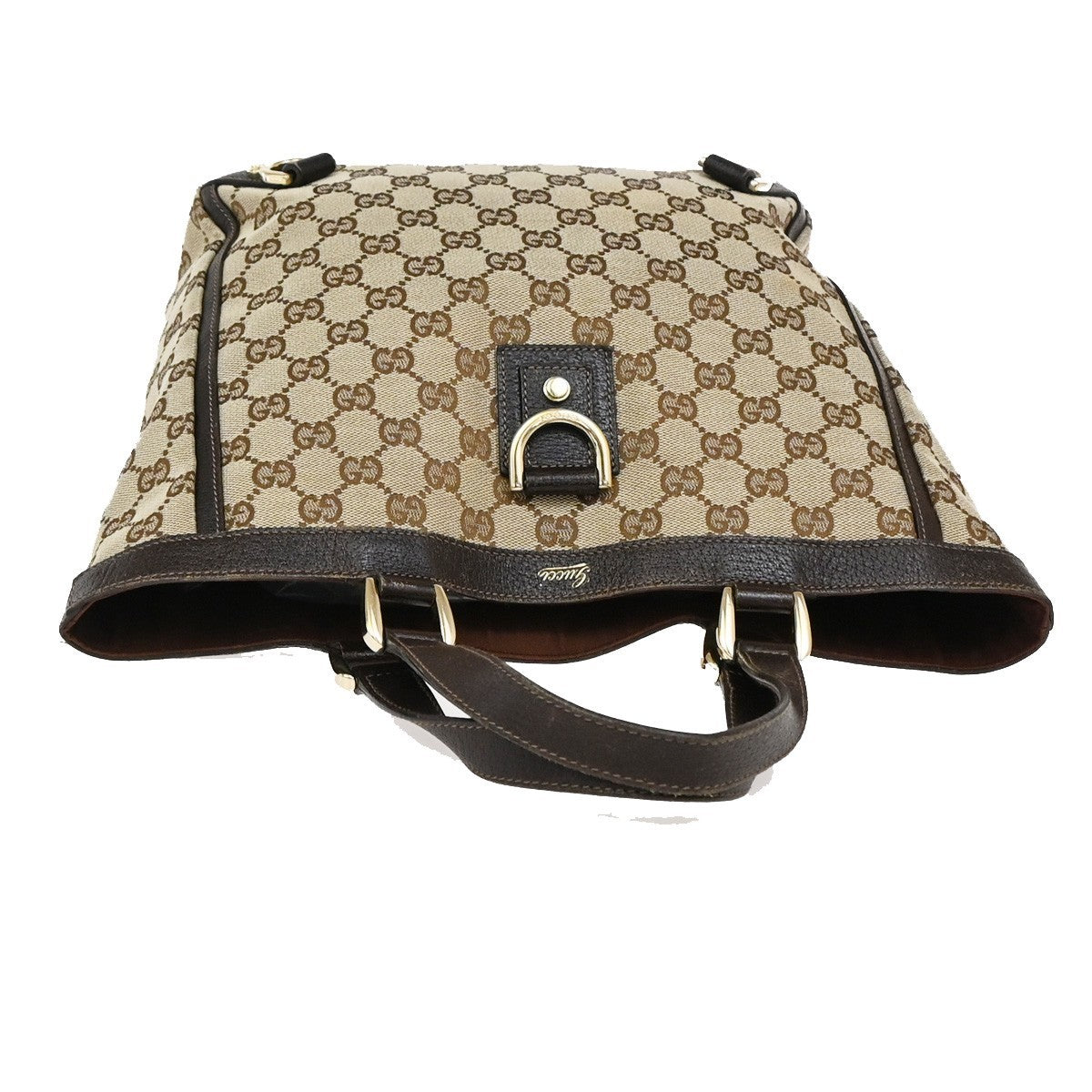 Gucci Abbey D-Ring Tote GG Canvas, BROWN, CANVAS, Tote bag