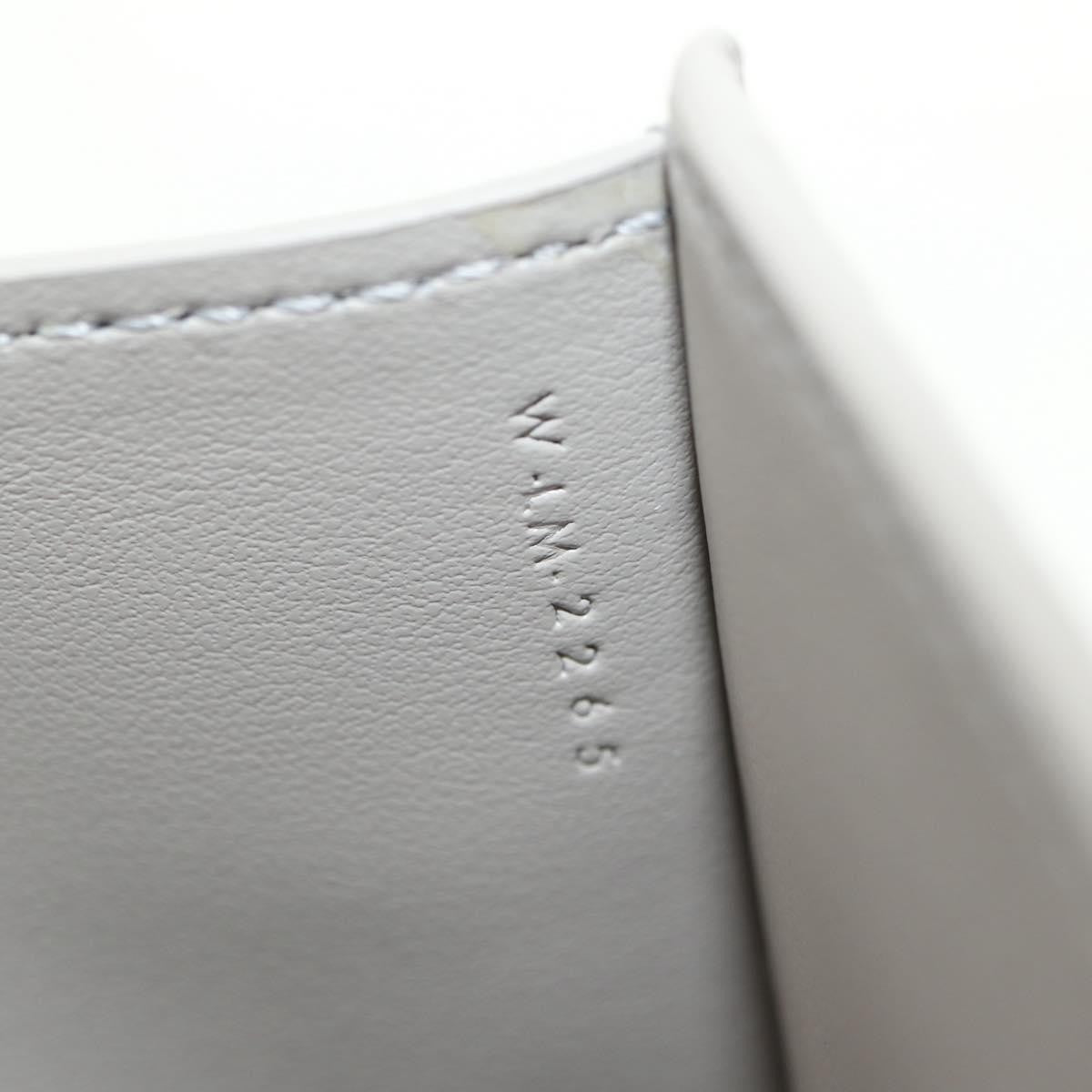 Celine Triomphe Trifold Wallet Leather, Beige, Leather, Wallet