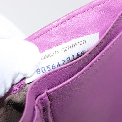 Bottega Veneta Trifold Wallet Intrecciato Leather, PURPLE, LEATHER, Wallets