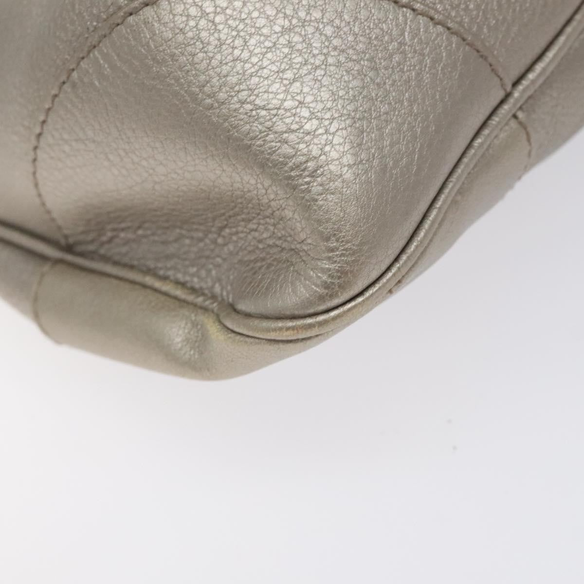 Salvatore Ferragamo Marisa Satchel Leather, SILVER, LEATHER, Shoulder bag