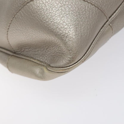 Salvatore Ferragamo Marisa Satchel Leather, SILVER, LEATHER, Shoulder bag