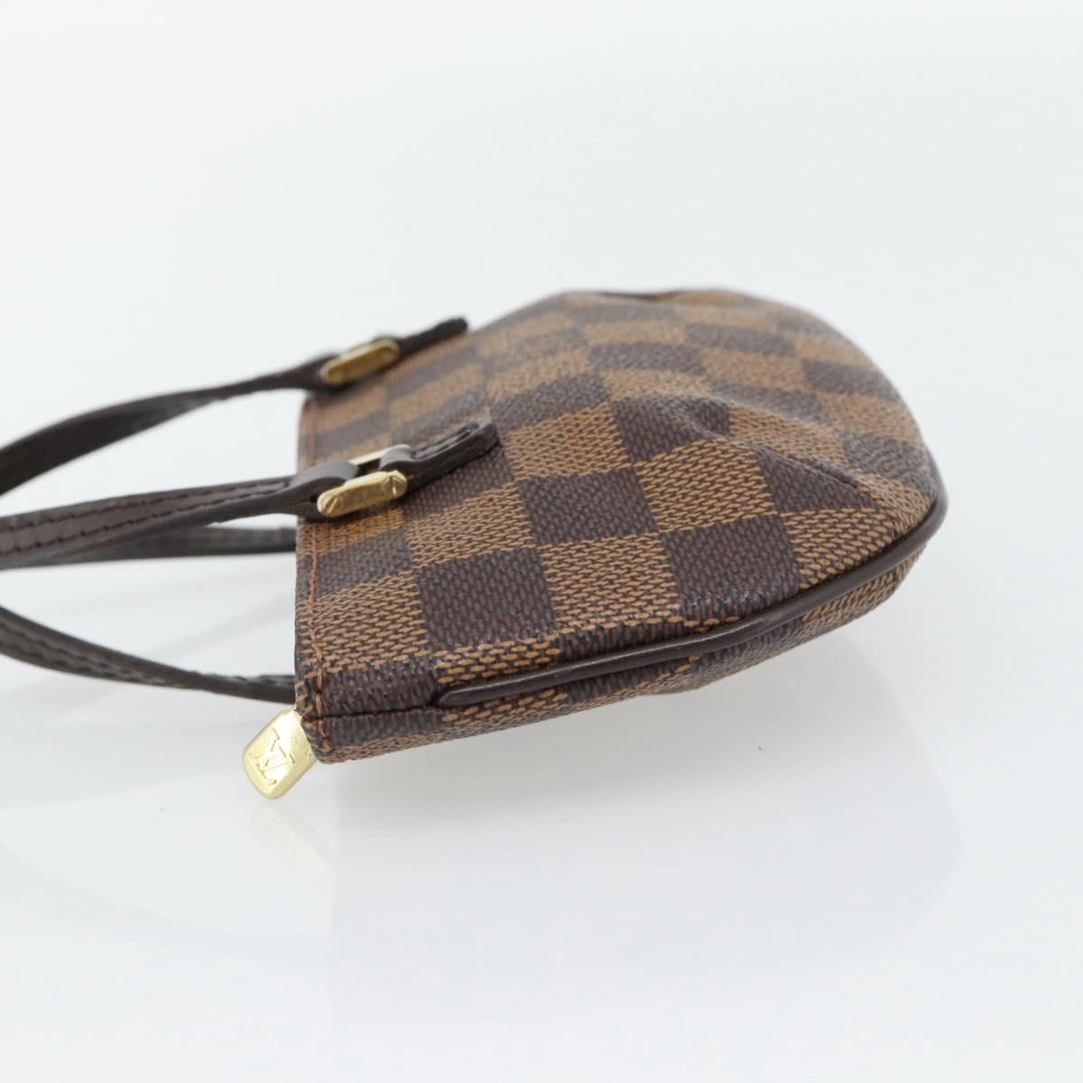 Louis Vuitton Manosque Pochette Damier, Brown, Canvas, Clutch