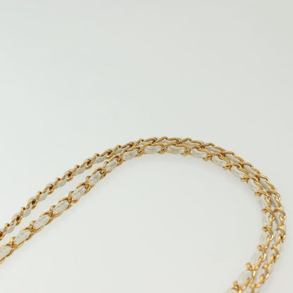 Chanel CC Shoulder Bag Quilted Caviar, WHITE, LEATHER, Shoulder bag