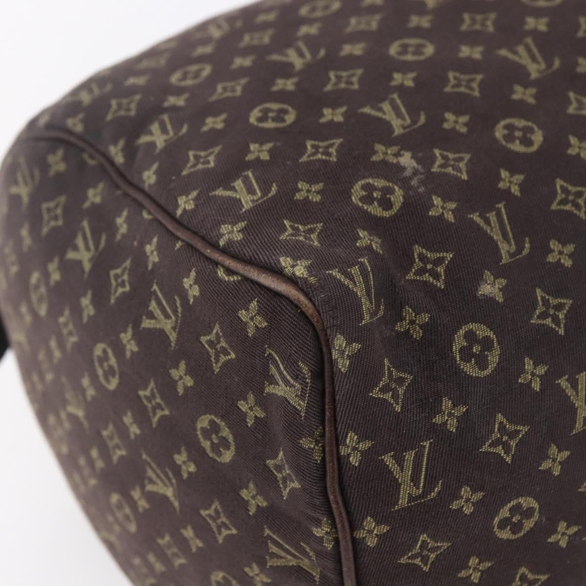 Louis Vuitton Speedy Handbag Mini Lin, BROWN, CANVAS, Handbag
