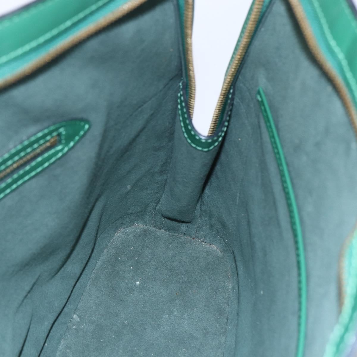 Louis Vuitton Lussac Handbag Epi Leather, GREEN, LEATHER, Shoulder bag