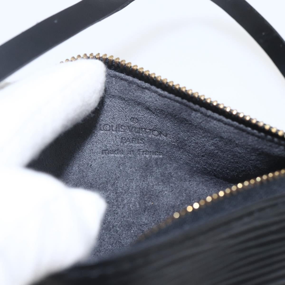 Louis Vuitton Soufflot Pochette Epi Leather, BLACK, LEATHER, Clutche & pouche