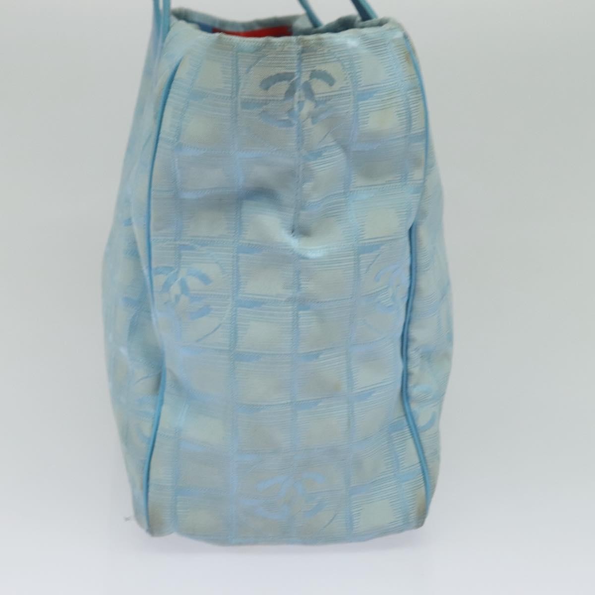 Chanel Travel Line Tote Nylon, BLUE, NYLON, Travel bag