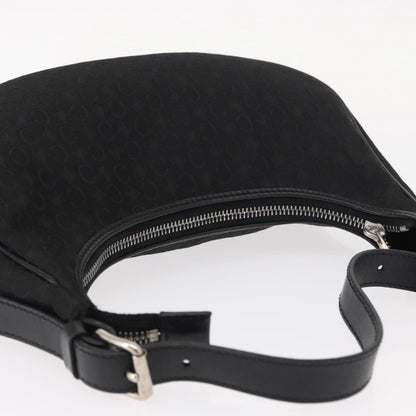 Celine Ava Bag Macadam canvas, BLACK, CANVAS, Handbag