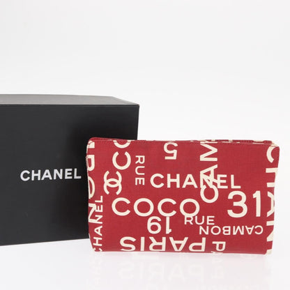 Chanel 31 Rue Cambon Clutch Canvas, RED, CANVAS, Clutche & pouche