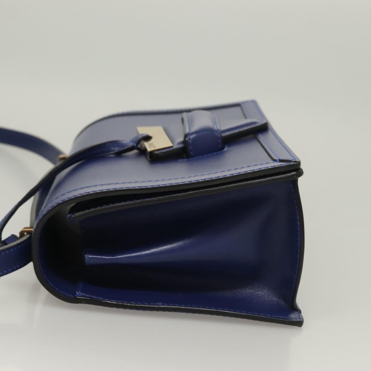 Loewe Barcelona Shoulder Bag Leather, BLUE, LEATHER, Shoulder bag