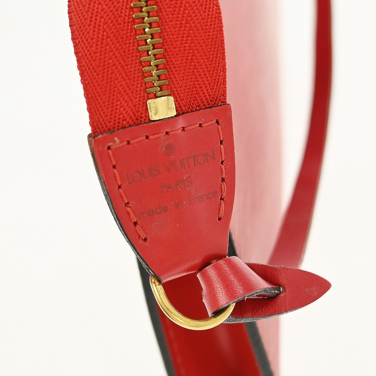 Louis Vuitton Pochette Accessoires Epi Leather, RED, LEATHER, Clutche & pouche