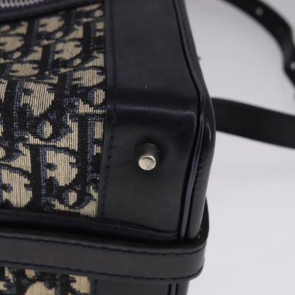 Christian Dior Trotter Oblique canvas et cuir, NAVY, CANVAS, Shoulder bag