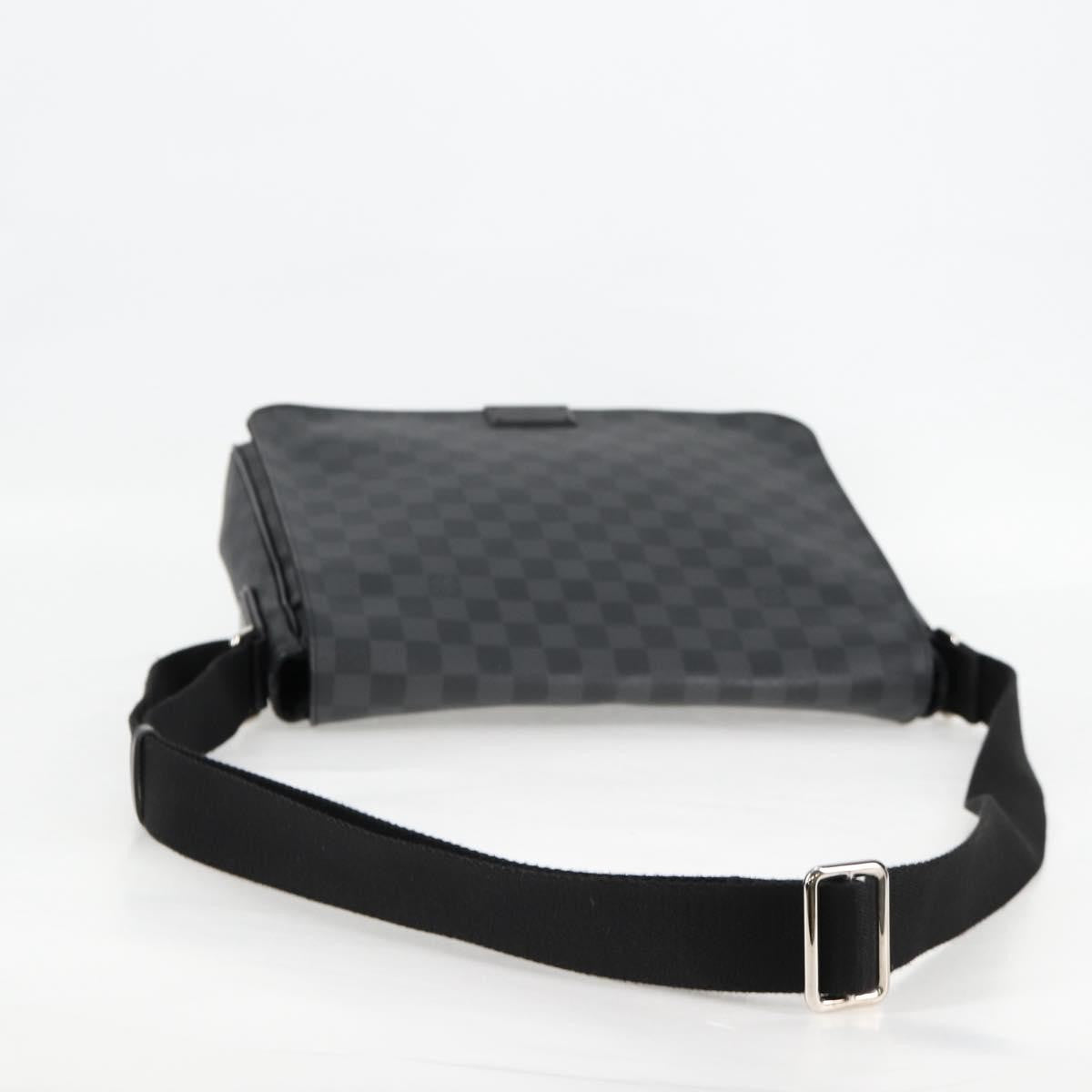 Louis Vuitton District Messenger Bag Damier Graphite, BLACK, CANVAS, Shoulder bag