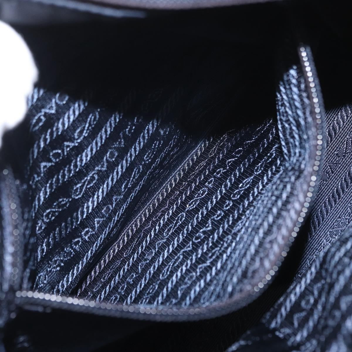 Prada Metal Handles Tote Tessuto, NAVY, NYLON, Tote bag