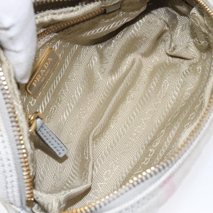 Prada Vintage Pouch Tessuto, GRAY, CANVAS, Clutche & pouche