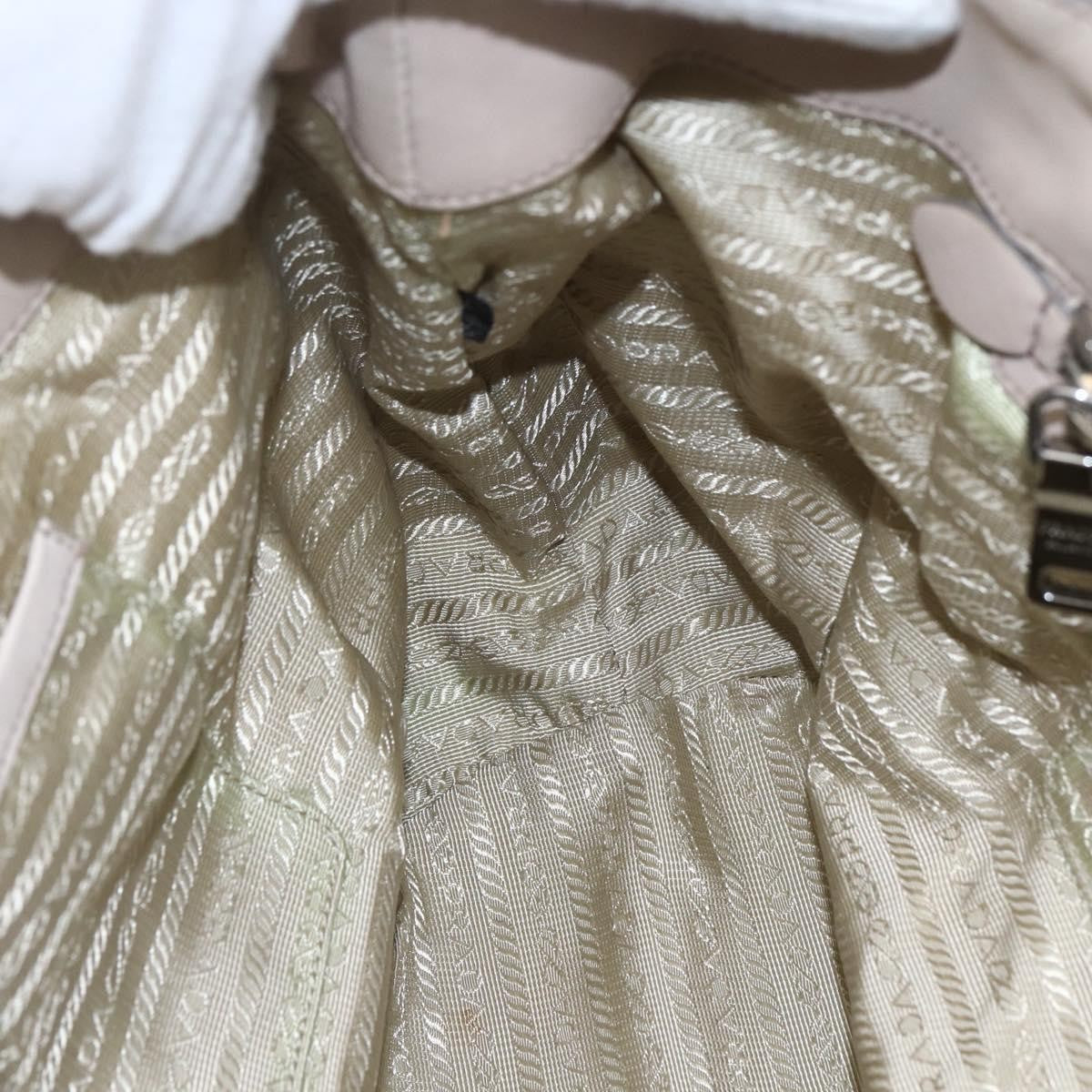 Prada Gaufre Convertible Tote Nappa Leather, BEIGE, LEATHER, Handbag