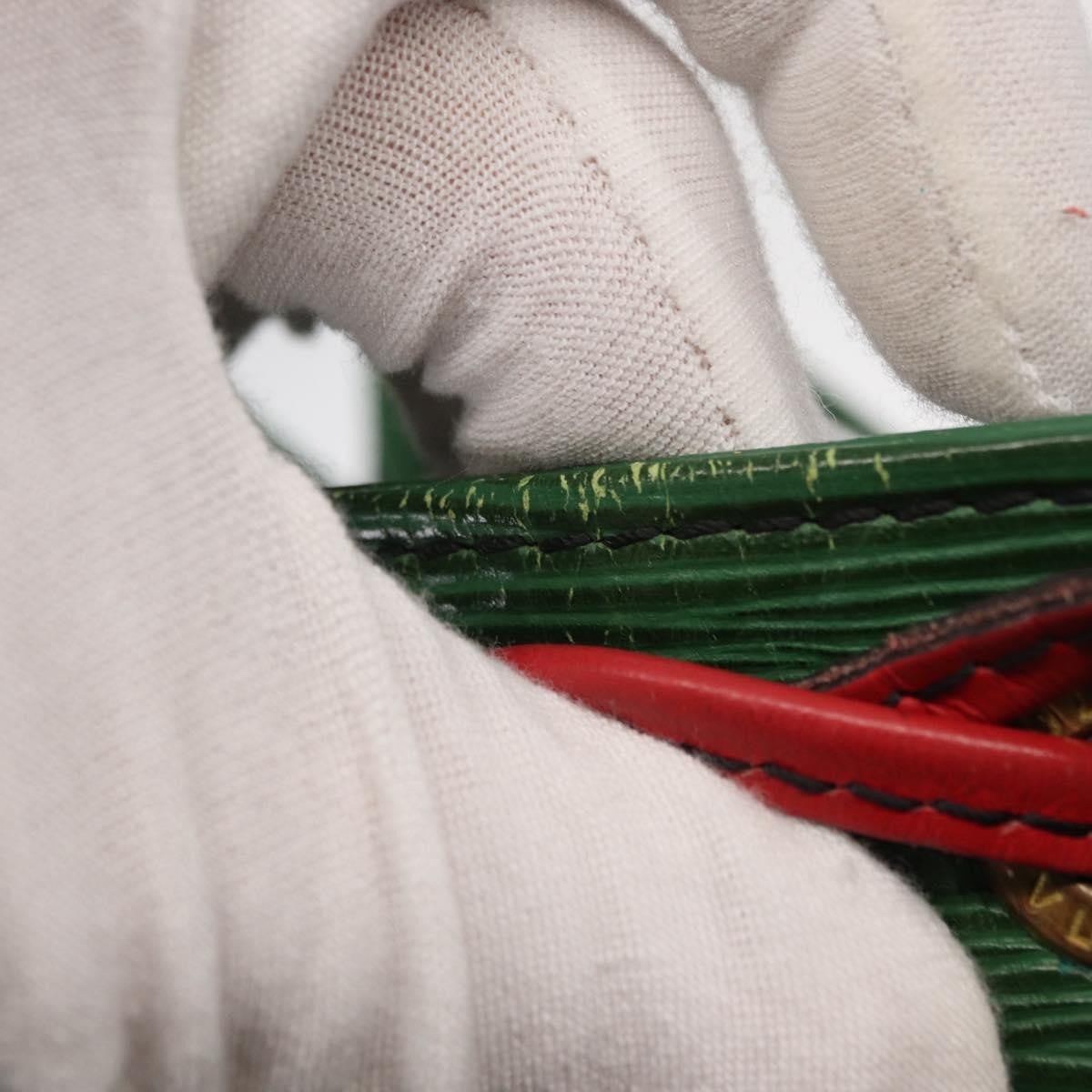 Louis Vuitton Bicolor Petit Noe Handbag Epi Leather, GREEN, LEATHER, Shoulder bag