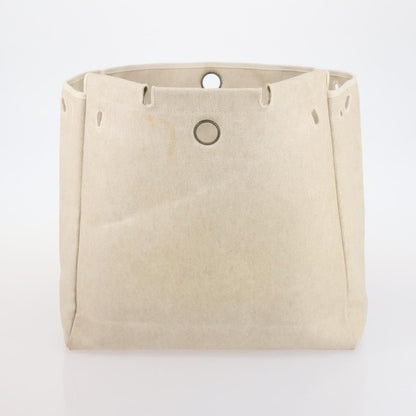 Hermes Herbag Toile and Leather, BEIGE, CANVAS, Handbag