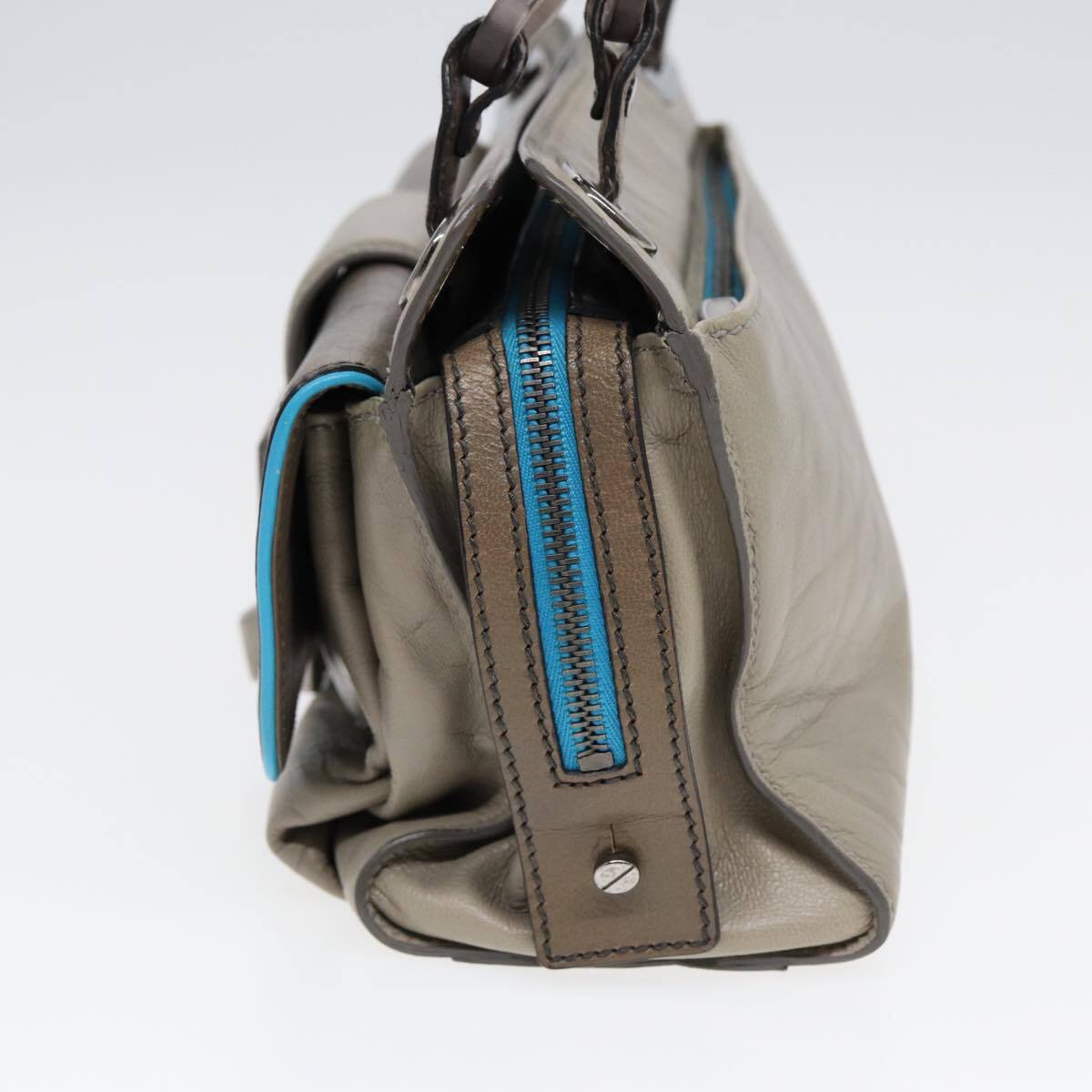 Balenciaga Cherche Midi Chain Shoulder Bag Leather, GRAY, LEATHER, Shoulder bag