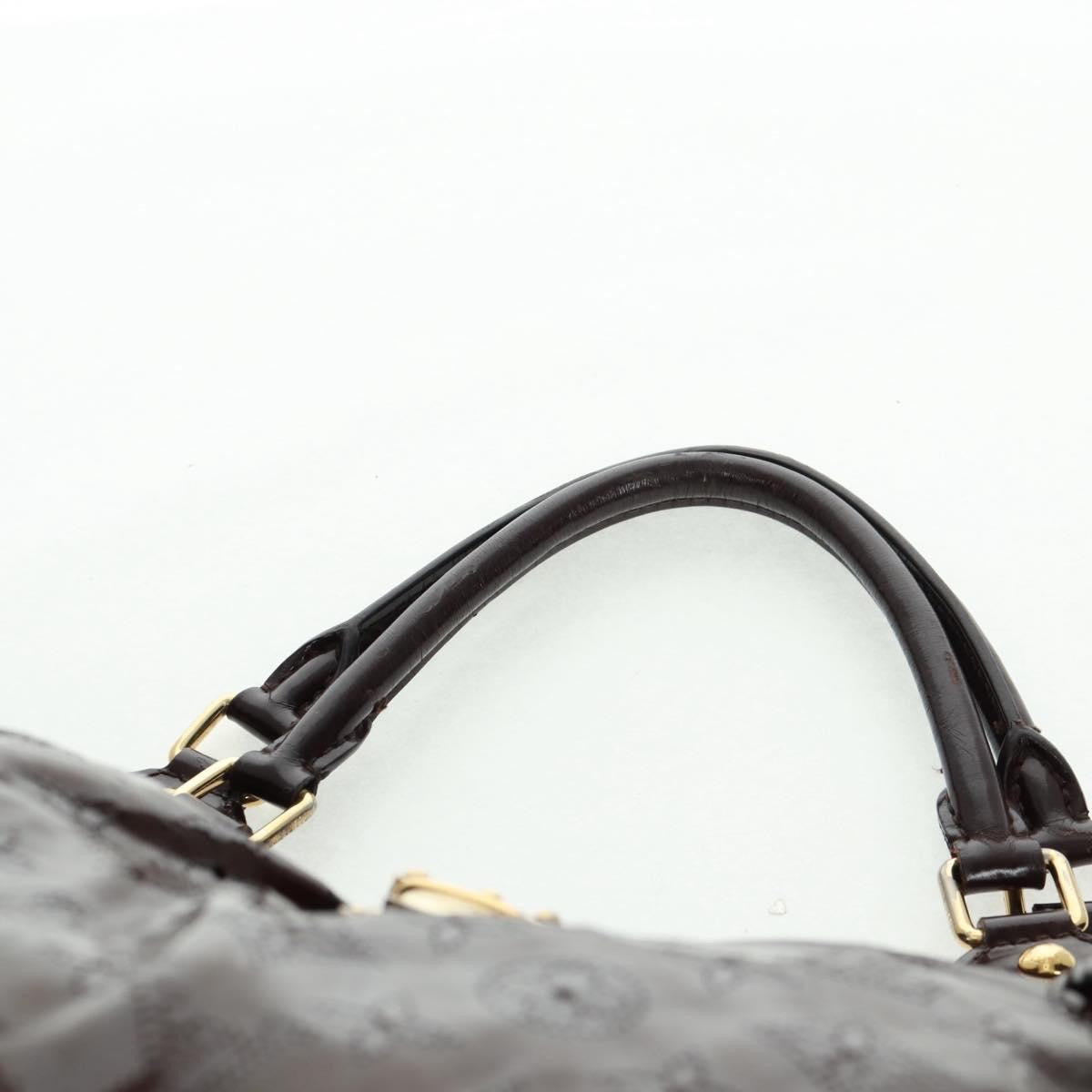 Louis Vuitton L Hobo Surya Leather, BROWN, PATENT_LEATHER, Tote bag